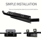 Universal Bull Bar License Plate Holder/LED Light Bar Mount