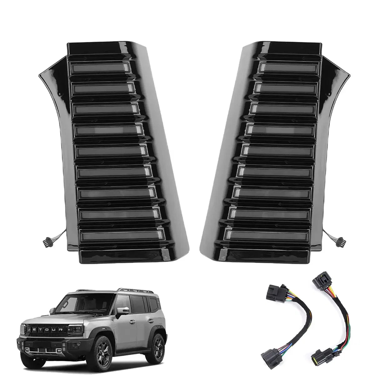 Jetour T2 2025+ Dual Function Smoked Black D-Pillar LED Light