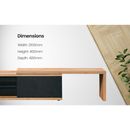 Everfurn Extendable TV Stand - 1200mm - 2100mm Width