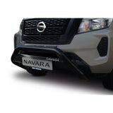 Nissan Navara 2021+ Black Stainless Steel Nudge Bar
