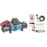 Runva 9500 Pound / 4300 KG Electric Winch with Synthetic Rope - 12 Volts