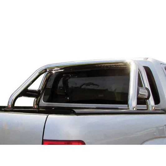 Volkswagen Amarok 2011-2023 Chrome Roll Bar With Shorter Oval Side Tubes