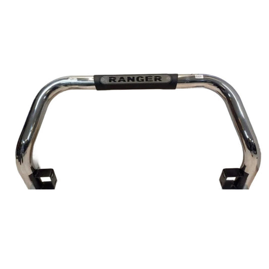 Ford Ranger T7 2016-2019 Nudge Bar Chrome With Plate