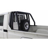 Toyota LandCruiser 70 Series Triple Tube Black Roll Bar