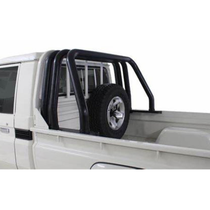 Toyota LandCruiser 70 Series Triple Tube Black Roll Bar