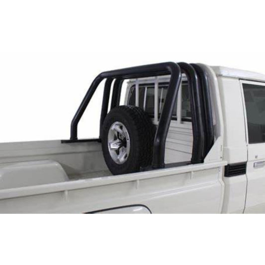 Toyota LandCruiser 70 Series Triple Tube Black Roll Bar