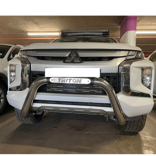 Mitsubishi Triton 2024+ Chrome Nudge Bar PDC Friendly