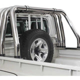 Toyota LandCruiser 70 Series Triple Tube Chrome Roll Bar