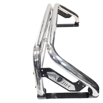 Toyota Hilux 2012+ Chrome Roll Bar With Brake Light