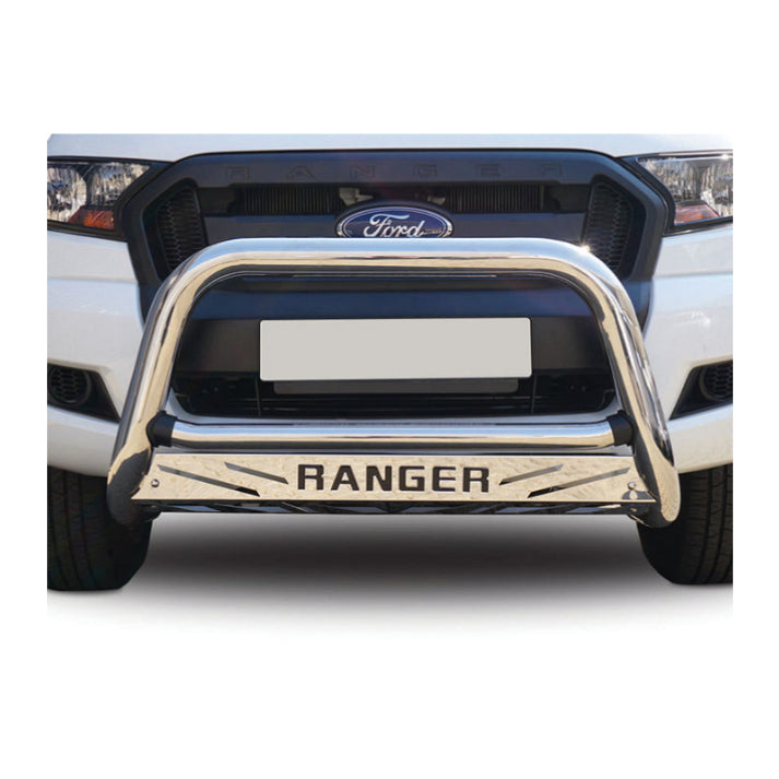 Ford Ranger T6 & T7 2012 - 2016 & T7 2016 Facelift to Current Nudge Bar Chrome