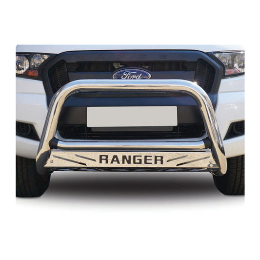 Ford Ranger T6 & T7 2012 - 2016 & T7 2016 Facelift to Current Nudge Bar Chrome