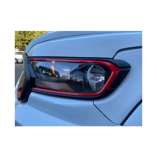 Ford Ranger (2015 Onward) Head Lamp Cover with Red Edging