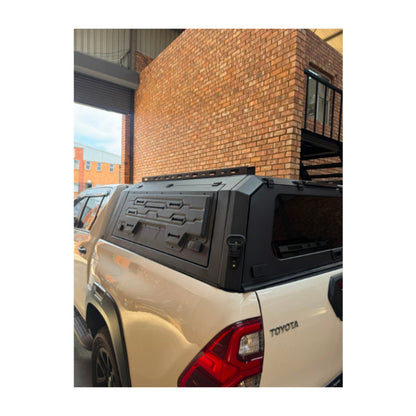 Toyota Hilux D/C 2016+ Steel Canopy With Solid Side Doors
