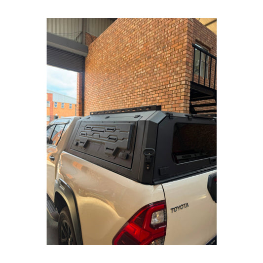 Toyota Hilux D/C 2016+ Steel Canopy With Solid Side Doors