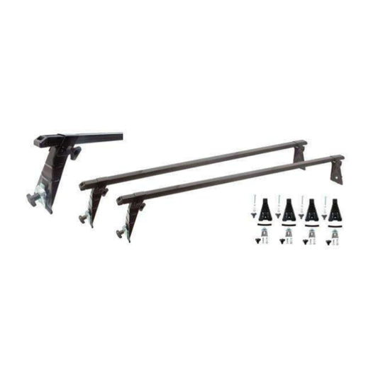 Aluminium Roof Bar with Gutter Type Mounting Brackets