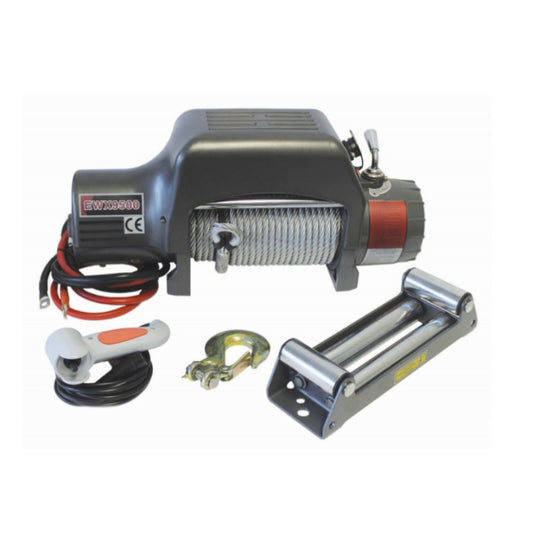 Winch 24v 9500lb High Mt.Intergrated Sol