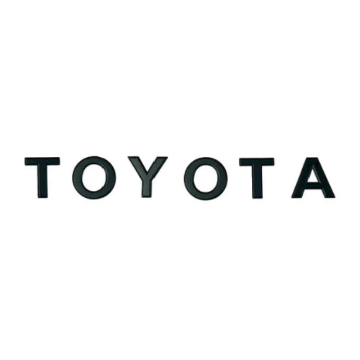 Toyota Hilux GD6 Travo 2026 Tailgate Toyota Lettering Matt Black