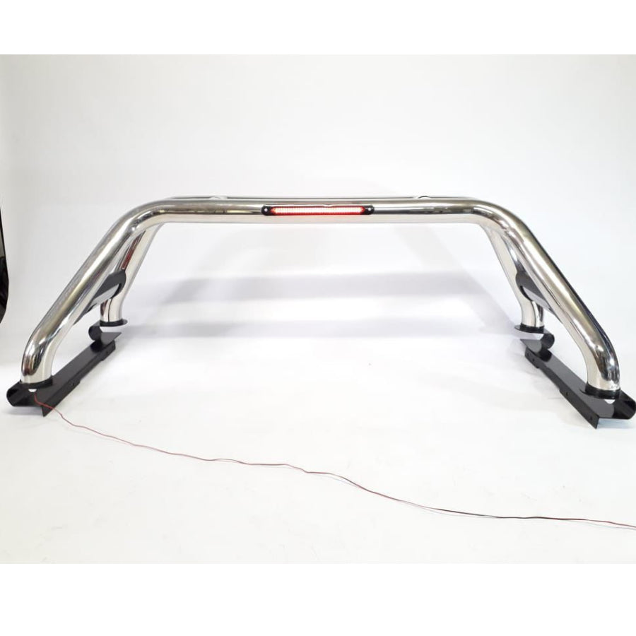 Universal Chrome Roll Bar With Brake Light LED