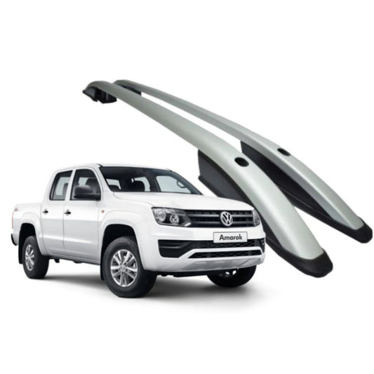 VW Amarok 2010+ Roof Rails Screw On Silver