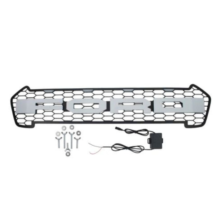 Ford Ranger 2016+ Simple Type White LED Grill
