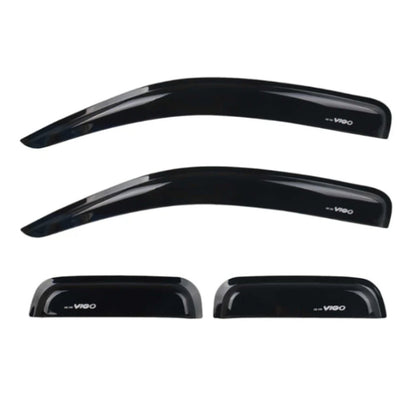 Toyota Hilux Club Cab 2012+ Gloss Black Windshields 4 piece set
