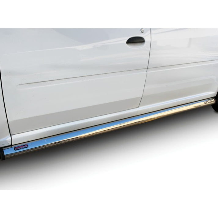 Nissan NP200 Steel Side Steps Chrome