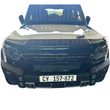 Jetour T2 2025+ LED Bonnet Guard With Name (Gloss Black)