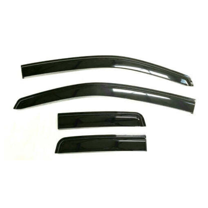 Ford Ranger (2012-2022) Super Cab Weather Guards - Gloss Black