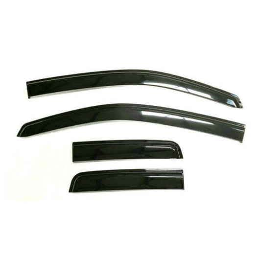Ford Ranger (2012-2022) Super Cab Weather Guards - Gloss Black
