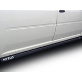 Nissan NP200 2014+ Side Steps - Black Coated Stainless Steel
