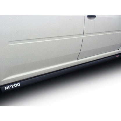 Nissan NP200 2014+ Side Steps - Black Coated Stainless Steel