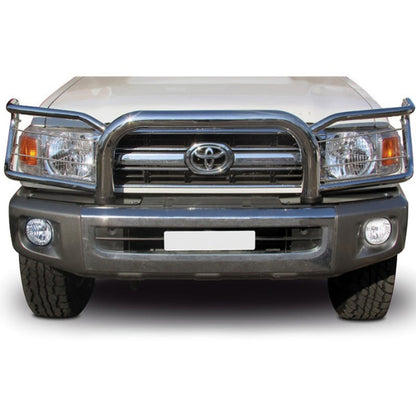 Toyota LC70 Series 2009-2026 Wrap Around Stainless Steel Bull Bar
