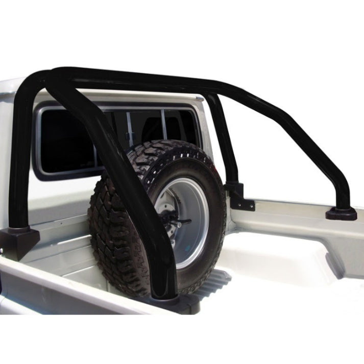 Toyota LC70 Landcruiser Matt Black Stainless Steel Roll Bar