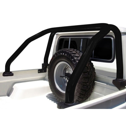 Toyota LC70 Landcruiser Matt Black Stainless Steel Roll Bar
