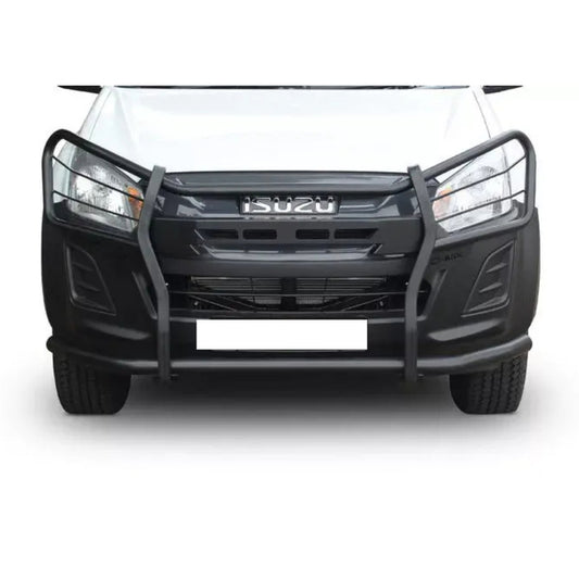 Isuzu D-Max 2016-2021 Gen 6 Full Face Black Coated Stainless Steel Bull Bar