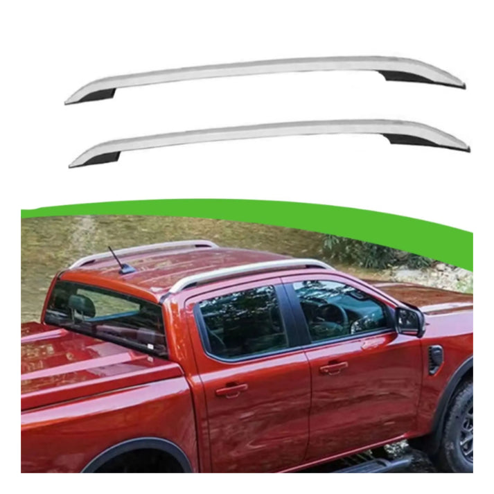 Ford Ranger 2023+ Silver Roof Rails Screw On Type