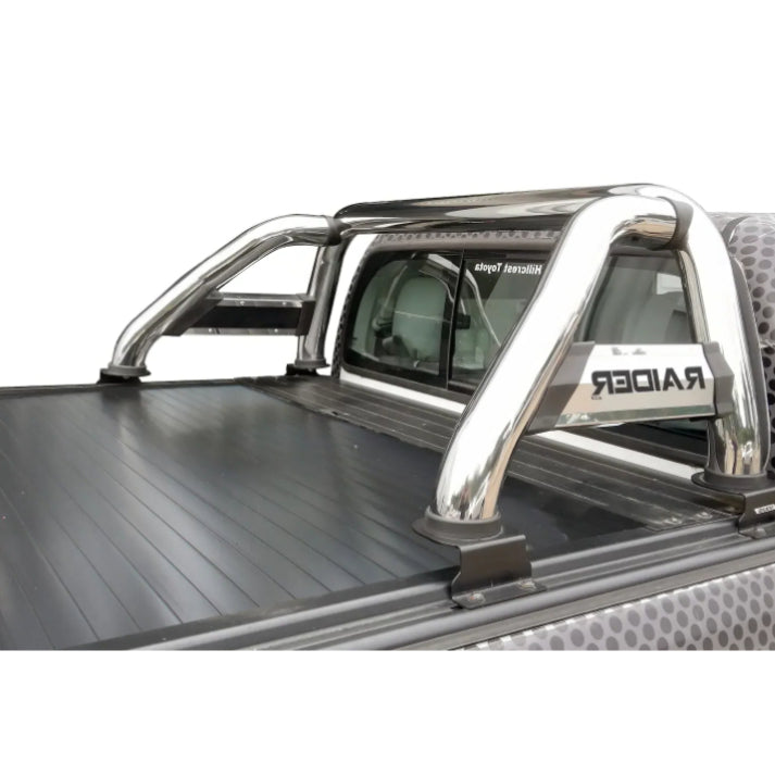 Toyota Hilux 2016-2020 Chrome Roll Bar Roller Top Compatible