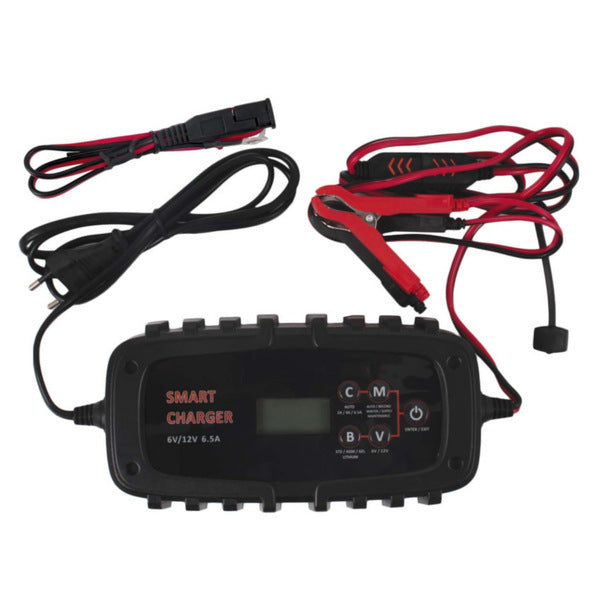 Smart Automatic Battery Charger - 6/12V - 6.5Amp - Std / Gel / AGM and Lithium