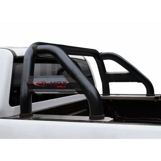 Isuzu Sports Roll Bar with Side Tubes - Black Stainless Steel