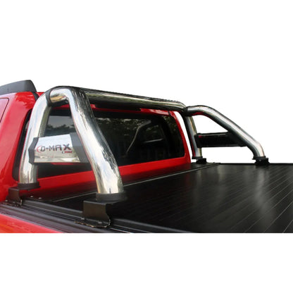 Isuzu D-Max Gen 7 2021+ D/Cab Roll Bar Roller Top Compatible Polished