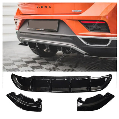 Volkswagen T-Roc 2020+ Rear Diffuser Black