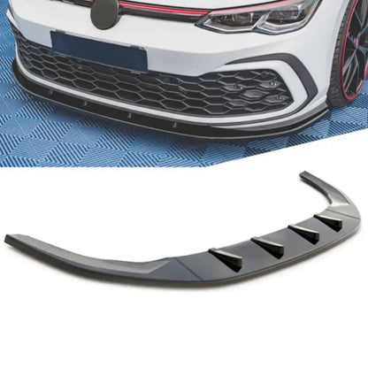 VW Golf 8 GTI Front Spoiler Gloss Black