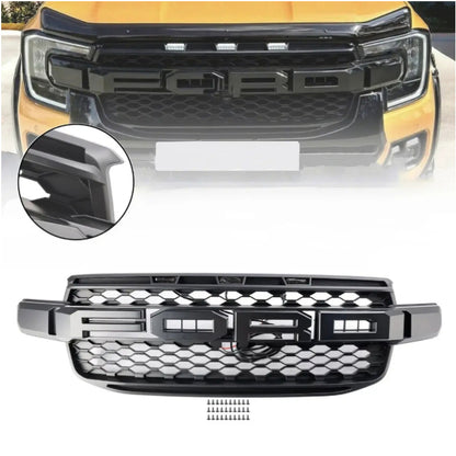 Ford Ranger 2023+ White LED Grille Complete