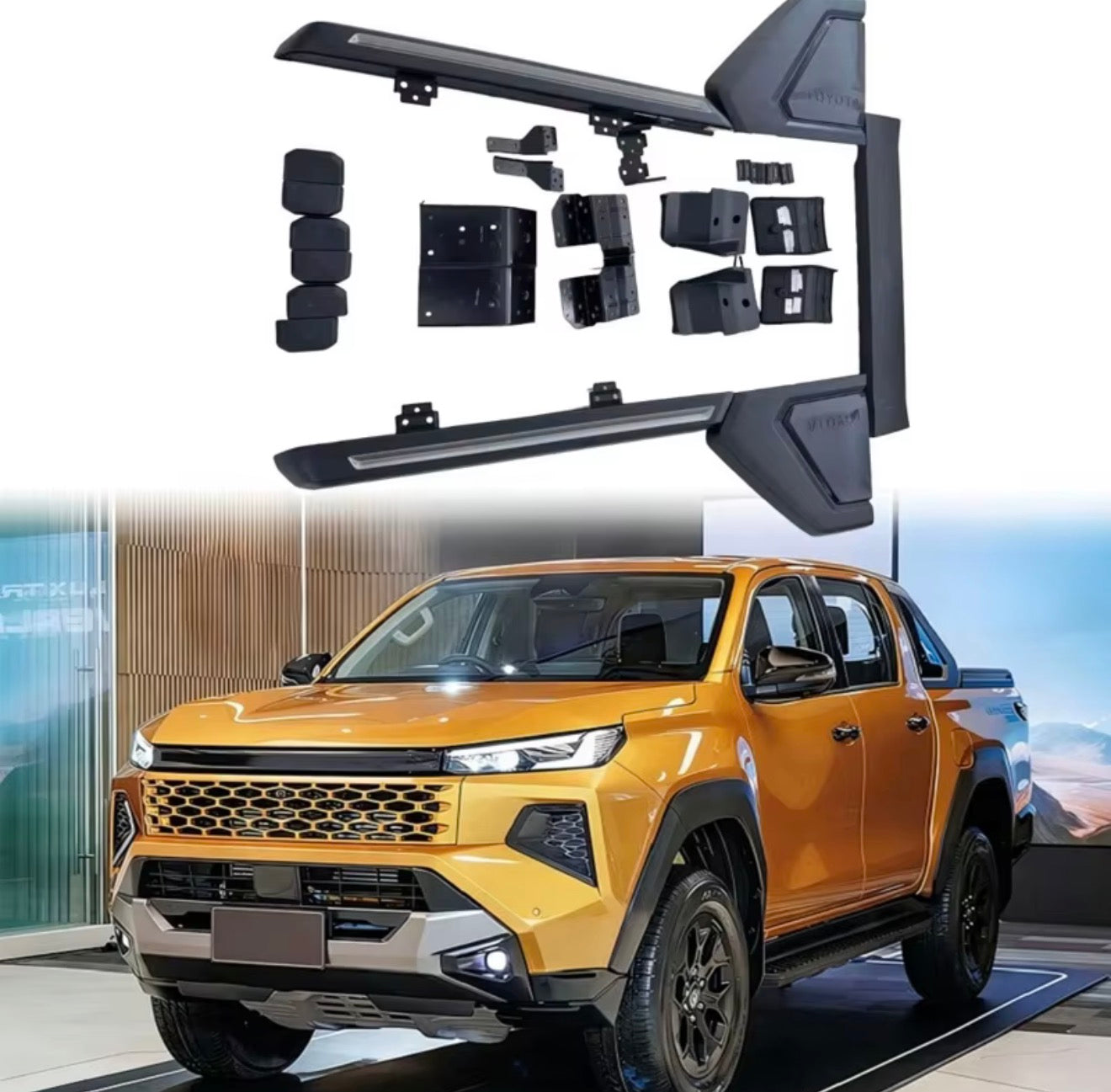 Toyota Hilux 2026+ Black Sports Bar Complete