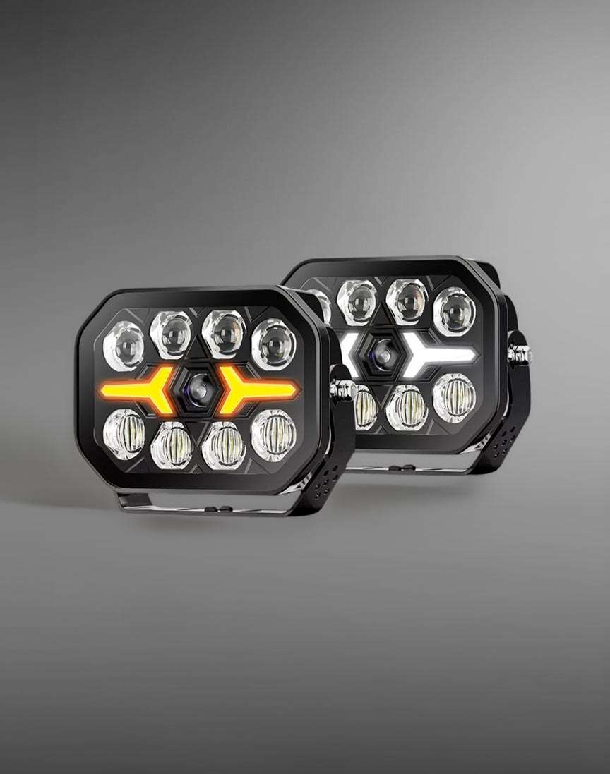 7 Inch DRL Night Seeker LED Spot Lights