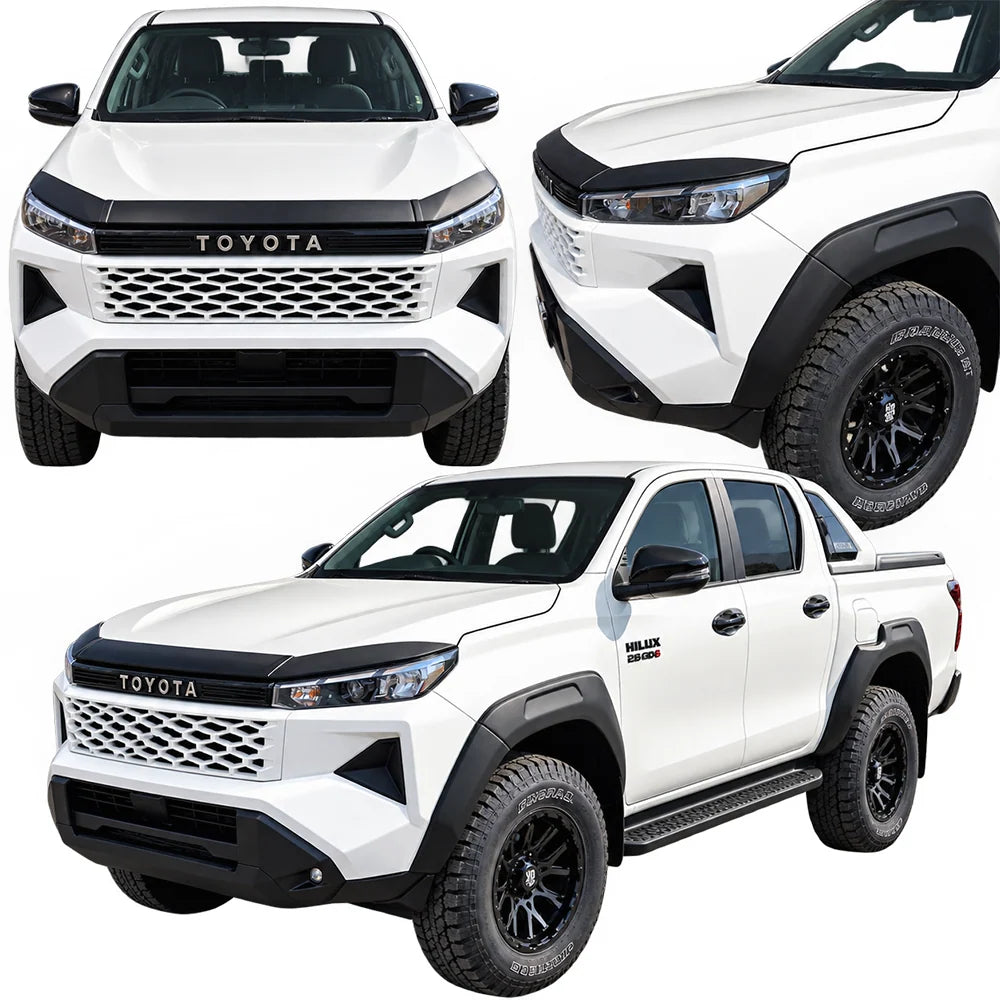 Toyota Hilux Travo (2026-Present) Bonnet Guard Stick-On (Matte Black)
