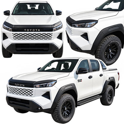 Toyota Hilux Travo (2026-Present) Bonnet Guard Stick-On (Matte Black)
