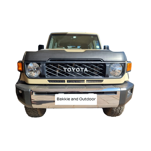 Toyota Landcruiser LC79 Series 2024-Present Bonnet Guard (Stick on) Matte Black