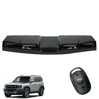 Jetour T2 2025+ Urban Series Gloss Black 4-Pod LED Roof Light With Remote