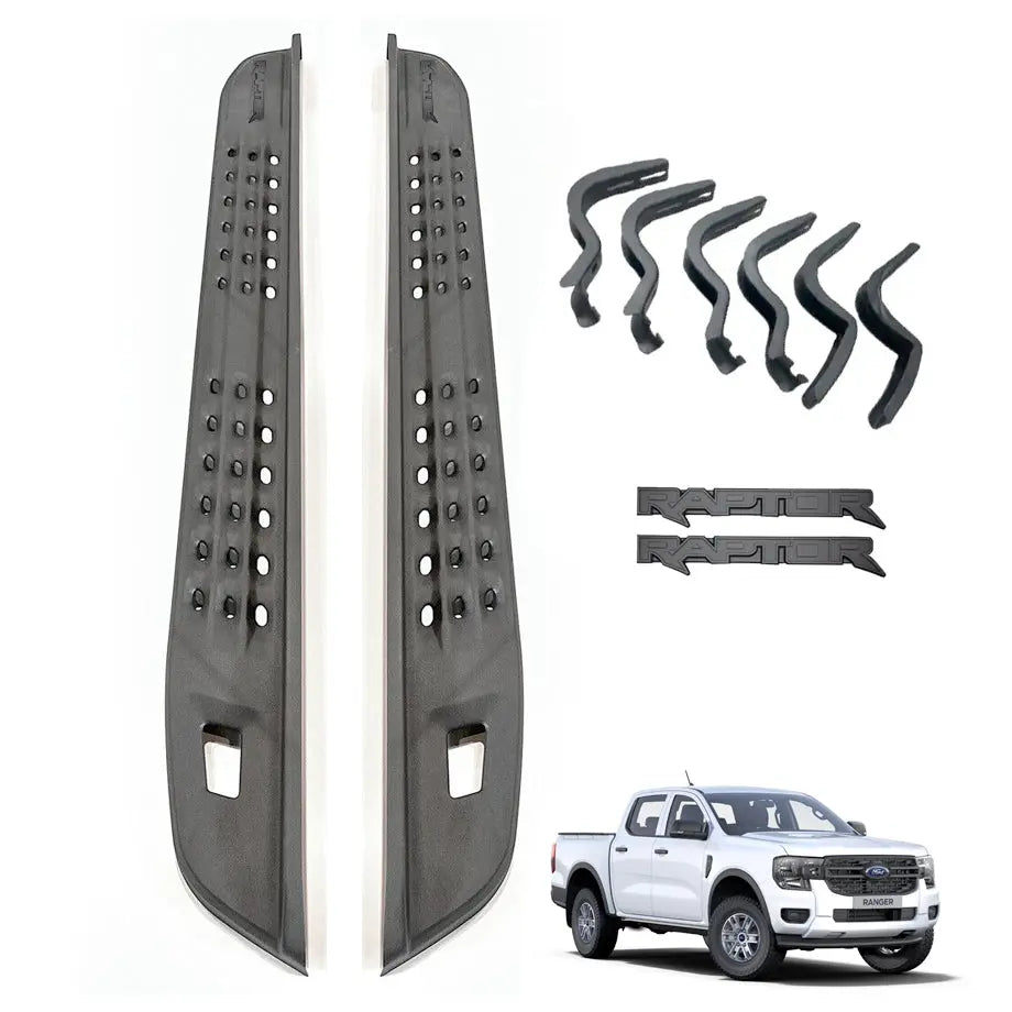 Ford Ranger 2022+ Raptor Style Side Step Kit